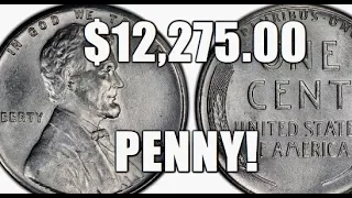 $12,275.00 Penny! Rare & Valuable 1943 D Boldly Doubled Mintmark Steel Cent