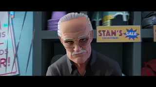 Spider-Man into the spider-verse Stan Lee scene