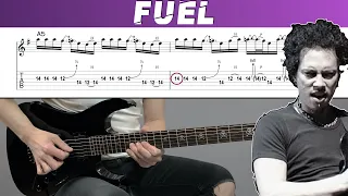 METALLICA - FUEL (Guitar cover with TAB | Lesson)