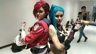 Vi And Jinx From League of Legends: Arcane #shorts #cosplay #leagueoflegends  #arcane