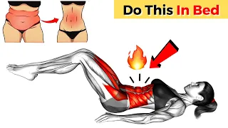 Do These 5 Exercises in Bed ➜Lose Hanging LOWER BELLY FAT | Get Flat Abs In 2 Weeks By Doing This!|