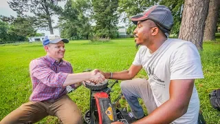 The Man Mowing Lawns in all 50 States (Interview and the 50 Yard Challenge)