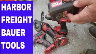 Harbor freight bauer cordless tools my experience with them from daily use