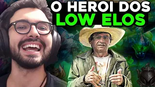 COMO O VÔ CORVO REALMENTE JOGA LEAGUE OF LEGENDS - MYLON REACT