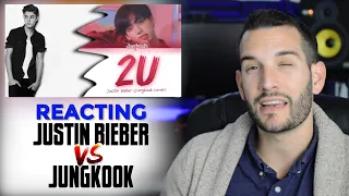 VOCAL COACH reacts to JUNGKOOK vs. JUSTIN BIEBER singing 2U