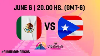 Mexico v Puerto Rico | Full Basketball Game | FIBA U16 Americas Championship 2023