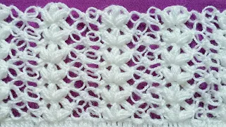 Puntada Fácil de Tejer a Crochet/Crochet Rectangle Shawl/Punto Tejido a Ganchillo/Crochet Patterns