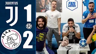 VERGOGNA! JUVENTUS 1-2 AJAX | REACTION LIVE w/Enry Lazza & Fiusgamer