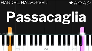 Passacaglia - Handel/Halvorsen | EASY Piano Tutorial