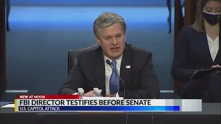 FBI Director Christopher Wray testifies before US Senate on Capitol insurrection