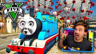 Coronavirus is after Thomas the Train! Where can he hide?! (GTA 5 Mods) #GTA5Mods