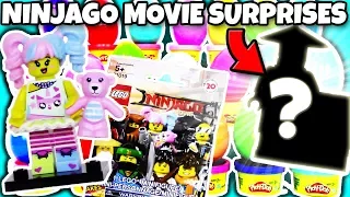 20 LEGO NINJAGO MOVIE MINIFIGURES SURPRISE EGGS FULL SET OPENING #71019 Review | Trusty Toy Channel