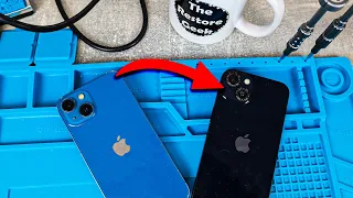 Frankensteining Two iPhones 13 Into One - iPhone Makeover