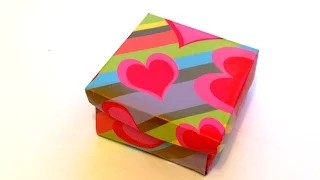 КАК СДЕЛАТЬ ПОДАРОЧНУЮ КОРОБОЧКУ СВОИМИ РУКАМИ | DIY | Origami Box | How to make а Paper Box  ♡ ♡ ♡