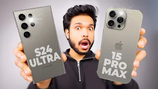 Samsung Galaxy S24 ultra vs iPhone 15 Pro Max *Biggest Comparison* 🔥