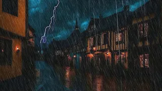 Heavy Rain and Thunder Sounds for Quickly Fall Asleep - 99% Effective Deep Sleep and Reduce Stress