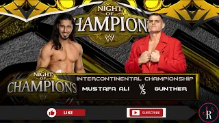 WWE NIGHT OF CHAMPIONS Mustafa Ali vs Gunther WWE2k23 Gameplay