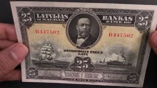 Episode 51: Latvia 25 Latu 1928 Banknote