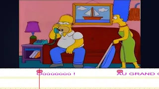 Bande rythmo les Simpsons, Marge cache le concourt de chili à Homer