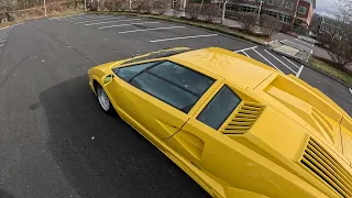 1989 Lamborghini Countach 25th Anniversary Walk Around and Test Drive