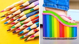 TRUQUES ESCOLARES DIY DIVERTIDOS | Artesanatos Malucos E Truques De Volta Às Aulas, Por 123 GO! GOLD