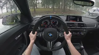BMW M2 Competition - 1080p (HD) - POV - 6spd Manual - Rain drive - GoPro Hero9 Black.