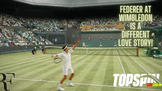 Roger Federer vs Daniil Medvedev Wimbledon  TopSpin 2K25 Gameplay | Very Hard | Perfect Match Trophy