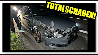 mein erster UNFALL auf der Autobahn !