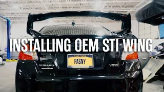 HOW TO INSTALL AN OEM SUBARU STI WING