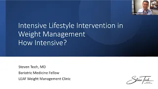 What is Intensive Lifestyle Intervention in Management of Obesity?