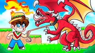 ¡Me Paso Minecraft PERO los DRAGONES ME AYUDAN! 😂🔥🐉 SILVIOGAMER MINECRAFT PERO