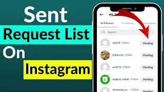 How to Check Sent Request on Instagram (2023) | Check Already Sent Follow Request on Instagram