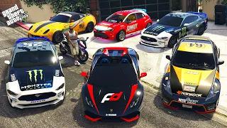 GTA 5 - Stealing FORMULA DRIFT Cars with Franklin! (Real Life Cars #120)