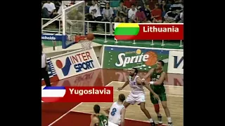 YUGOSLAVIA vs LITHUANIA / 1995 EuroBasket (Group A)