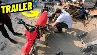 CRACKHEAD PUTS A TRAILER ON MY MOTORCYCLE!!