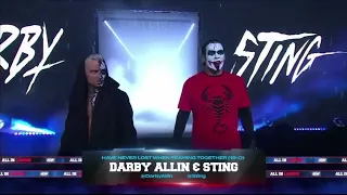 Darby Allain and Sting  Entrance: AEW All In Aug.27,2023