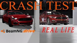 Car crash test | BeamNG drive vs real life