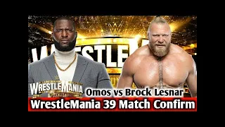 brock lesnar vs omos wrestlemania 39 promo 2023