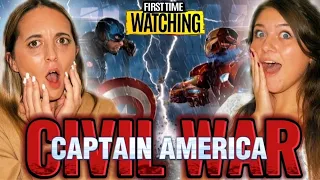 CAPTAIN AMERICA : CIVIL WAR * Marvel MOVIE REACTION * First Time Watching!
