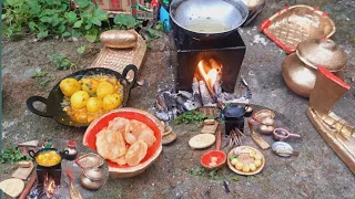 Miniature dum aloo and puri | dum aloo and poori receipee | Miniature kitchen| Riyasminiaturekitchen