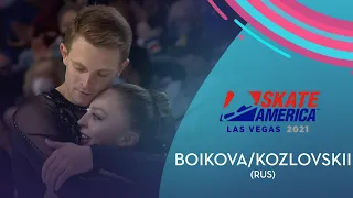 Boikova/Kozlovskii (RUS) | Pairs SP | Guaranteed Rate Skate America 2021 | #GPFigure