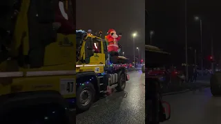 Liverpool Christmas Tractor convoy 18th Dec 2022