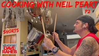 Cooking with NEIL PEART Part 2, Malignant Narcissism Drum Solo Cowbell Section, w/DRUMMER DAVE RAHEB