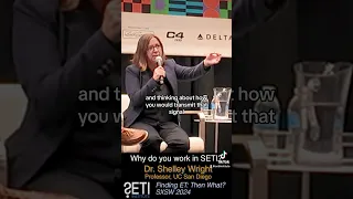 Why does Dr Shelley Wright work in SETI? Curiousity. #seti #science #space #astrophysics #sxsw