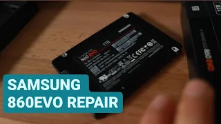 samsung ssd data recovery | 860 EVO with liquid damaged