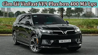 Cầm lái VinFast VF9 Plus hơn 400 mã lực - Nội thất 4 ghế Mát-xa xịn xò