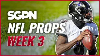 NFL Prop Bets Week 3 - Sports Gambling Podcast - NFL Player Props Week 3