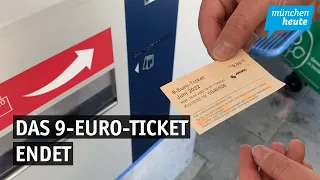 Das 9-Euro-Ticket endet