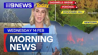 Victoria major power outages; Victoria bushfires | 9 News Australia