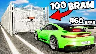 ❄️ 100 BRAM KONTRA AUTO 460 KM/H!? | BeamNG Drive